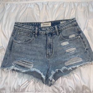 Pacsun high rise jean shorts